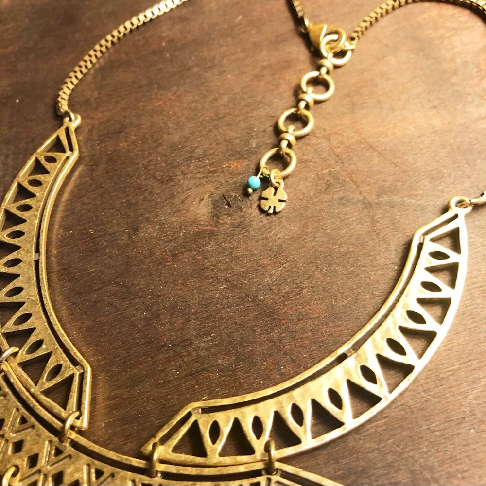 Nwot Lucky Brand Dramatic Statement Necklace - image 3